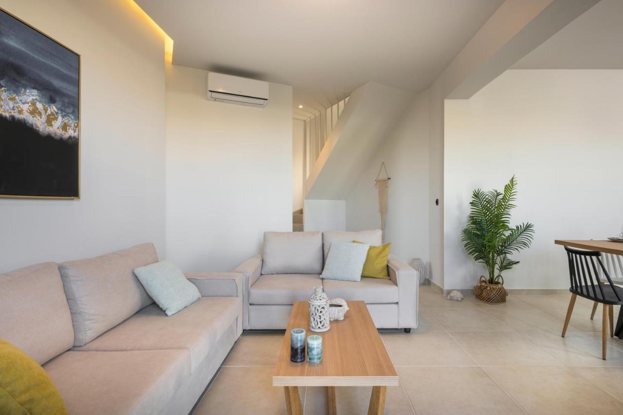 Aegean Breeze Luxury Apartments Next To The Sea Maleme Exterior foto