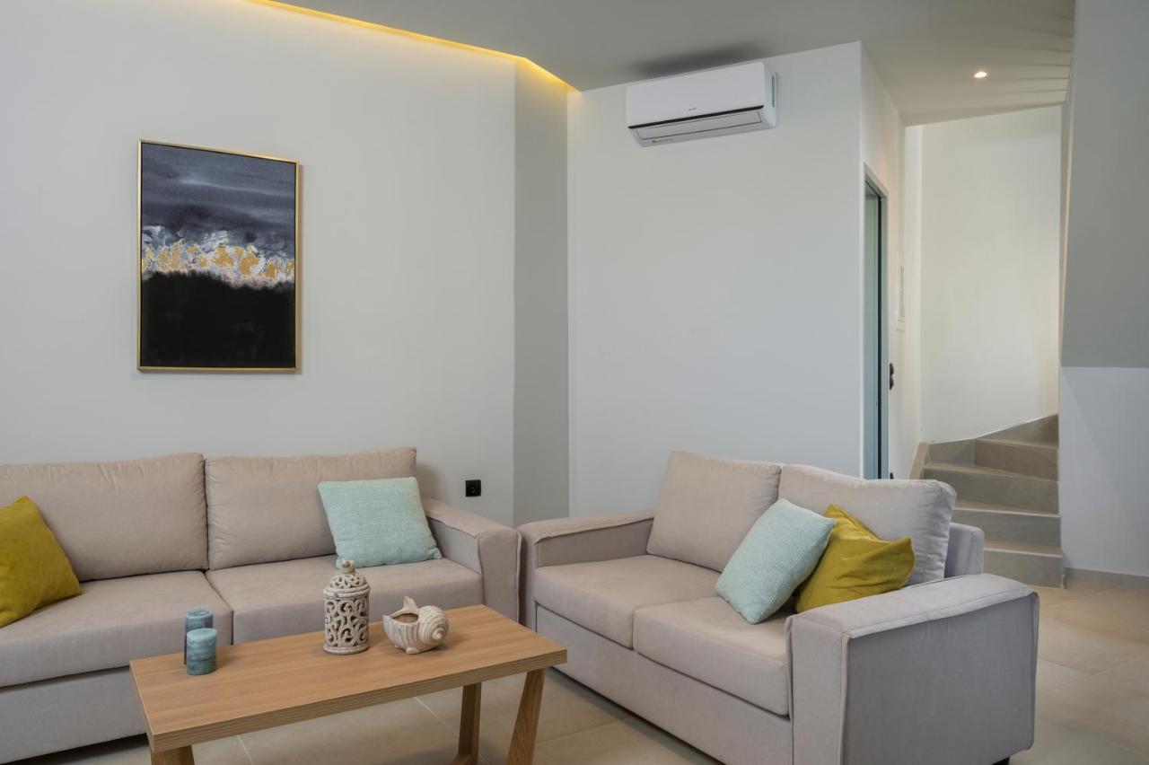 Aegean Breeze Luxury Apartments Next To The Sea Maleme Exterior foto