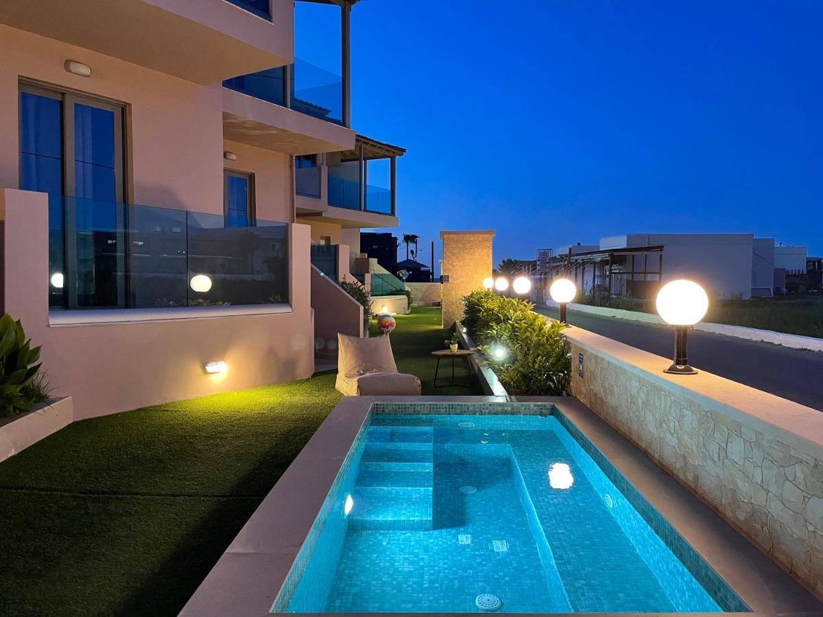 Aegean Breeze Luxury Apartments Next To The Sea Maleme Exterior foto