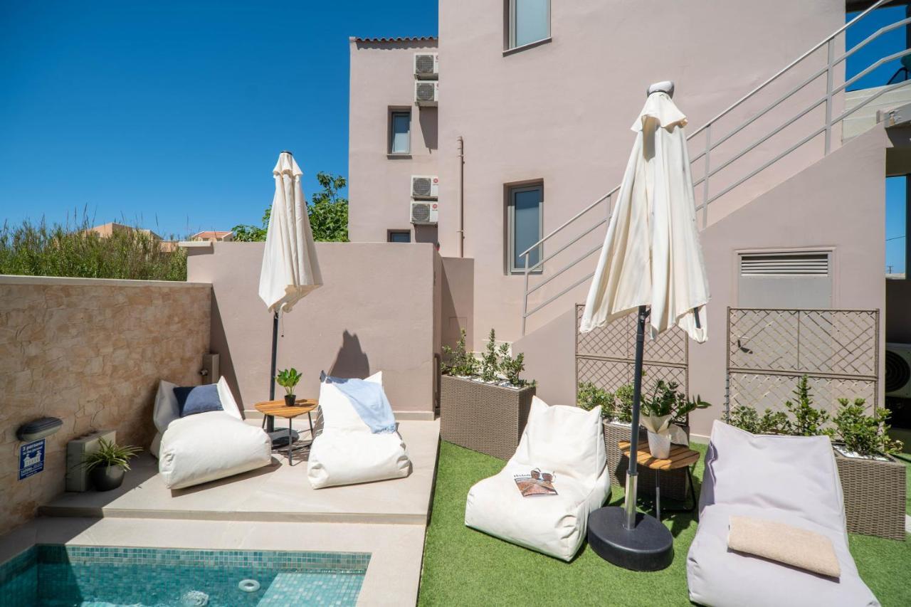 Aegean Breeze Luxury Apartments Next To The Sea Maleme Exterior foto